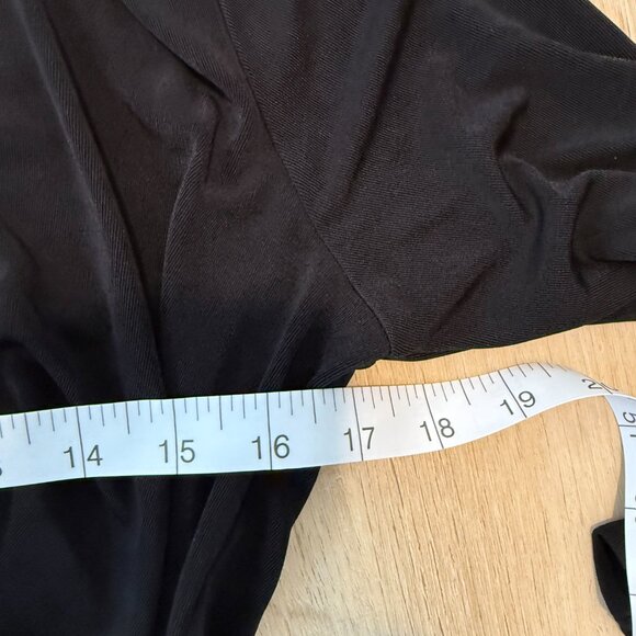 ✨ Travelers by Chico’s Black Wrap Dress – Size 1 (Medium) ✨ - Picture 5 of 6